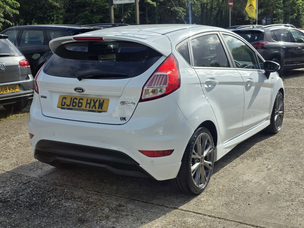 Ford Fiesta Hatchback 1.0 T Ecoboost St-line 201666 GJ66HXW White #4