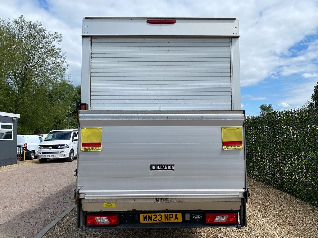 Ford Transit Custom 350 2.0 Ecoblue Leader L4 Xlwb Luton Van Tail Lift WM23NPA White #4