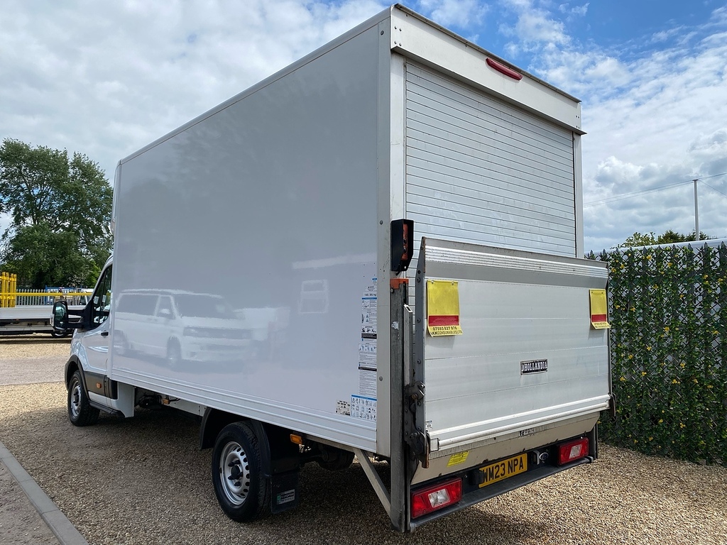 Ford Transit Custom 350 2.0 Ecoblue Leader L4 Xlwb Luton Van Tail Lift WM23NPA White #3