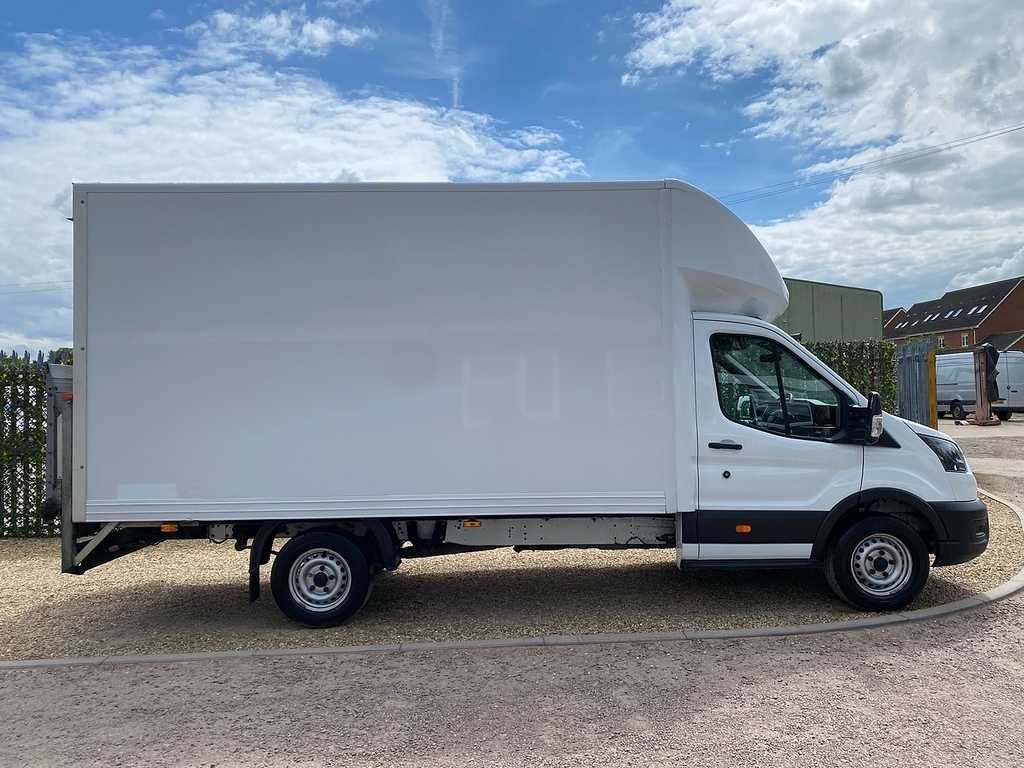 Ford Transit Custom 350 2.0 Ecoblue Leader L4 Xlwb Luton Van Tail Lift WM23NPA White #6