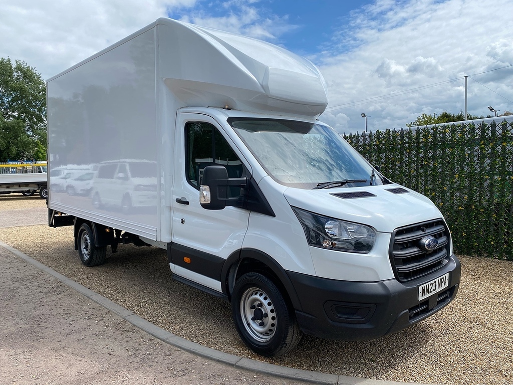 Ford Transit Custom 350 2.0 Ecoblue Leader L4 Xlwb Luton Van Tail Lift White