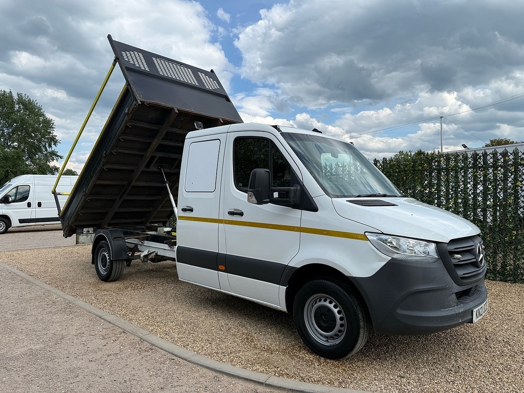 Mercedes-Benz Sprinter 314 2.1 Cdi L3 Lwb Double Cab Tipper - Storage Cab White