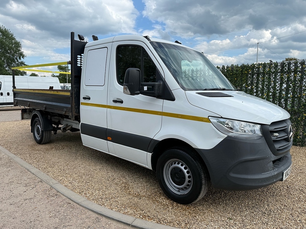 Mercedes-Benz Sprinter 314 2.1 Cdi L3 Lwb Double Cab Tipper - Storage Cab KN21BZE White #4