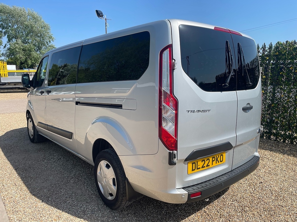 Ford Transit Custom 320 2.0 Ecoblue Trend L2 H1 Lwb Minibus - 9 Seats DL22PKO Silver #4