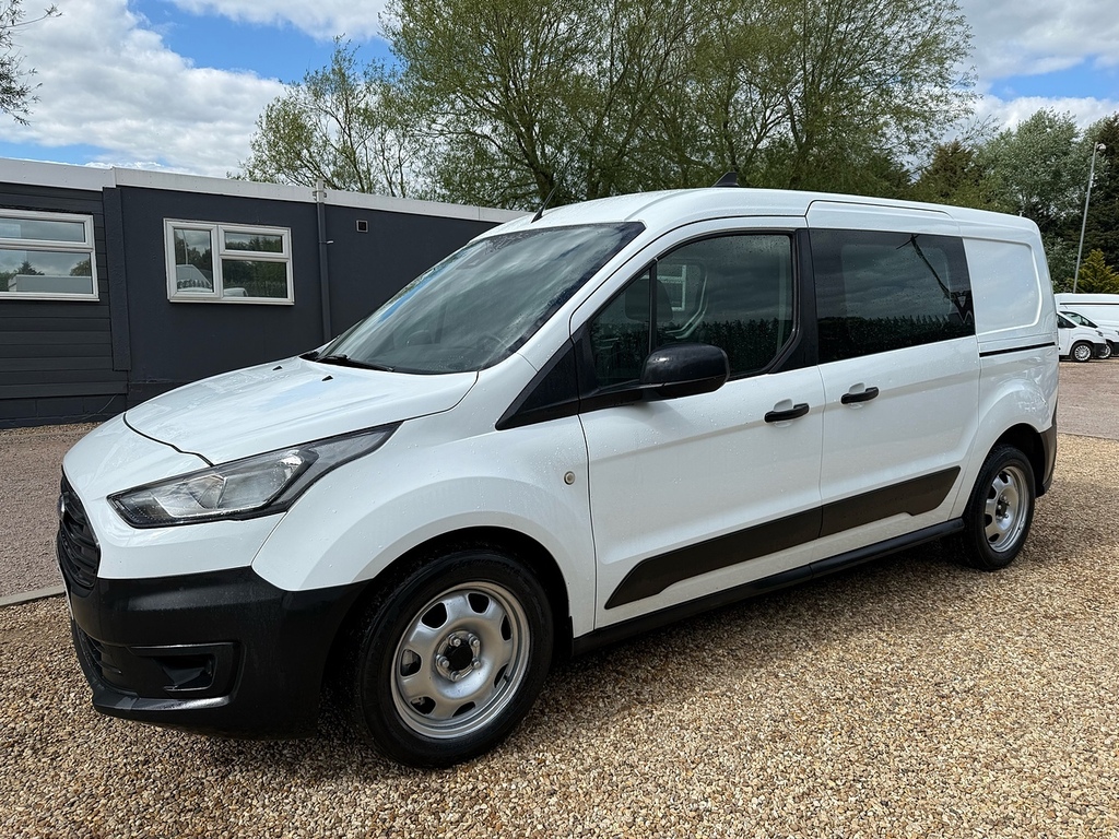 Ford Transit Connect 230 1.5 Ecoblue Leader L2 H1 Lwb Combi Crew Van - KN21WVZ White #2