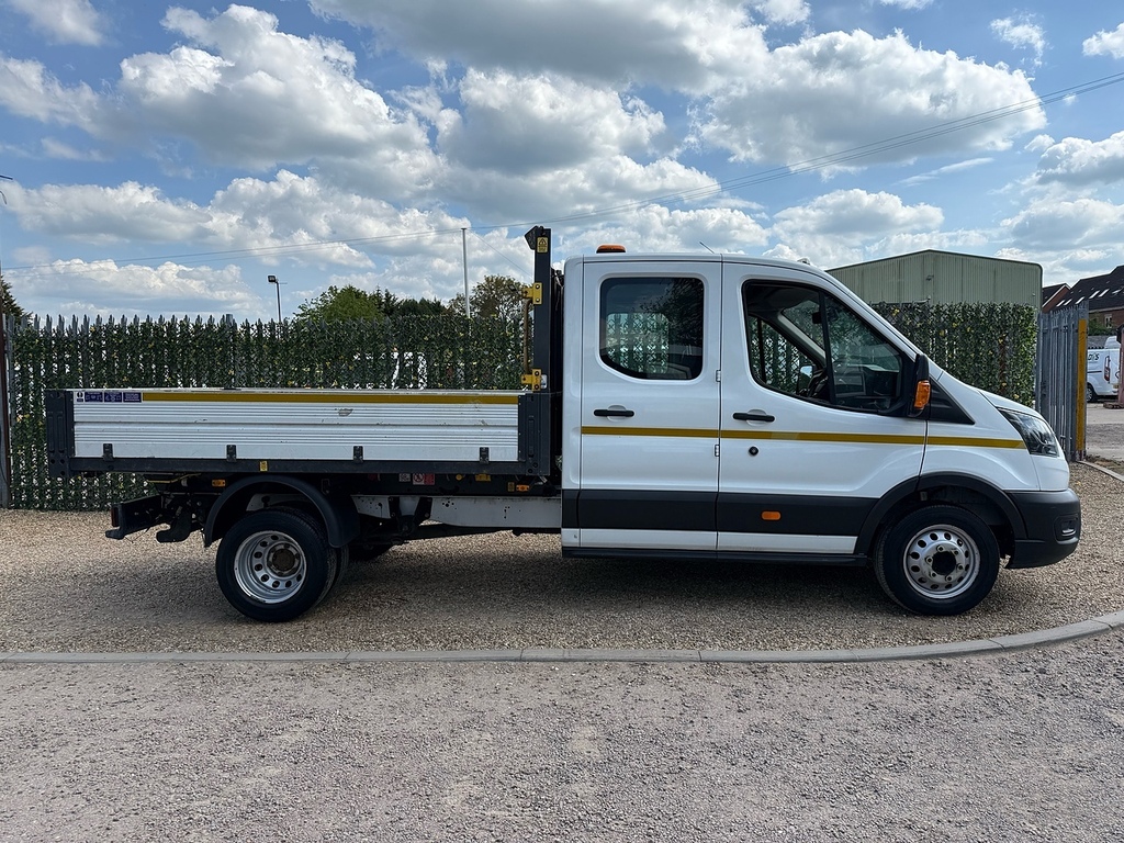 Ford Transit Custom 350 Ecoblue Leader 2.0 Double Cab Tipper - White FA21MVP White #6