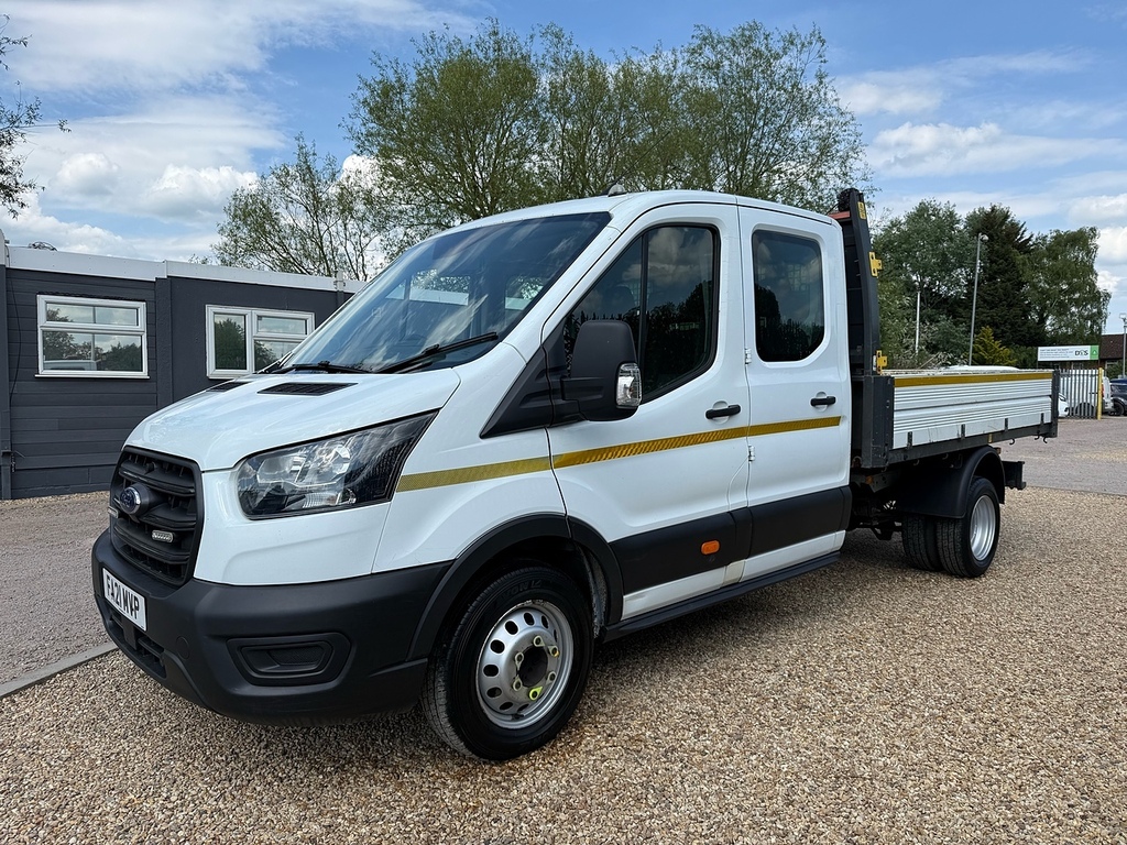 Ford Transit Custom 350 Ecoblue Leader 2.0 Double Cab Tipper - White FA21MVP White #3