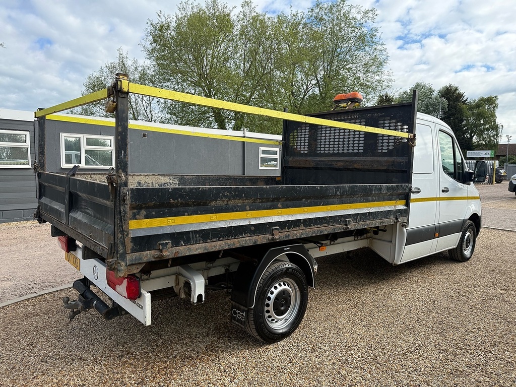 Mercedes-Benz Sprinter 314 2.1 Cdi L3 Lwb Double Cab Tipper - Storage Cab KN71XKB White #5