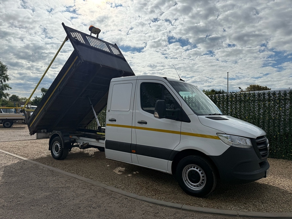 Mercedes-Benz Sprinter 314 2.1 Cdi L3 Lwb Double Cab Tipper - Storage Cab White