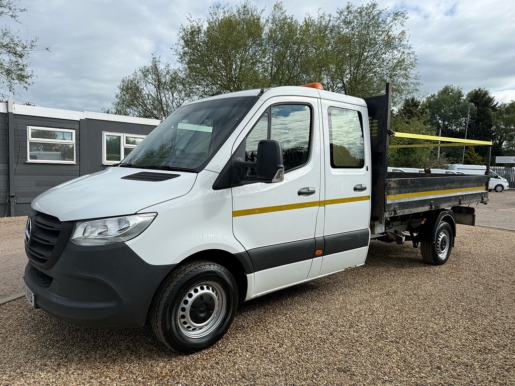 Mercedes-Benz Sprinter 314 2.1 Cdi L3 Lwb Double Cab Tipper - Storage Cab KN71XKB White #3