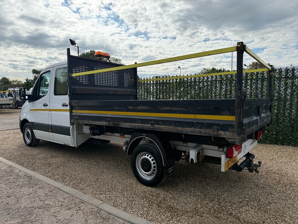 Mercedes-Benz Sprinter 314 2.1 Cdi L3 Lwb Double Cab Tipper - Storage Cab KN71XKB White #4