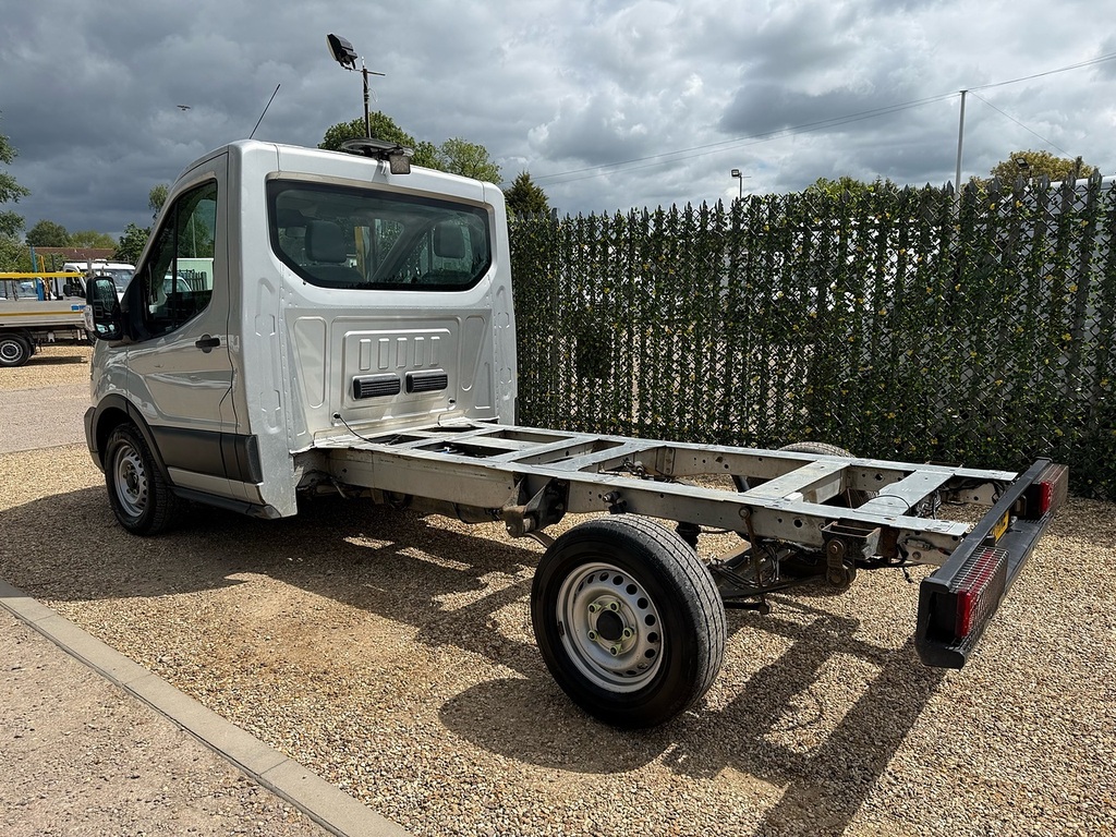 Ford Transit Custom 350 Ecoblue Leader L2 Chassis Cab WX21HNE Silver #3
