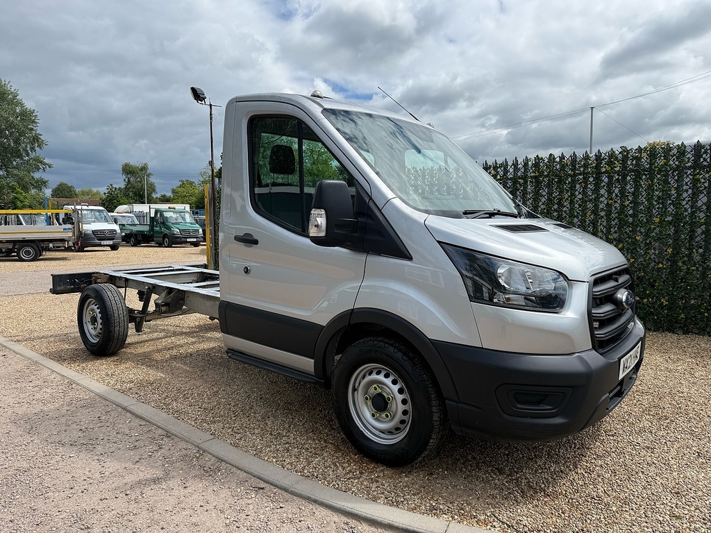 Ford Transit Custom 350 Ecoblue Leader L2 Chassis Cab Silver