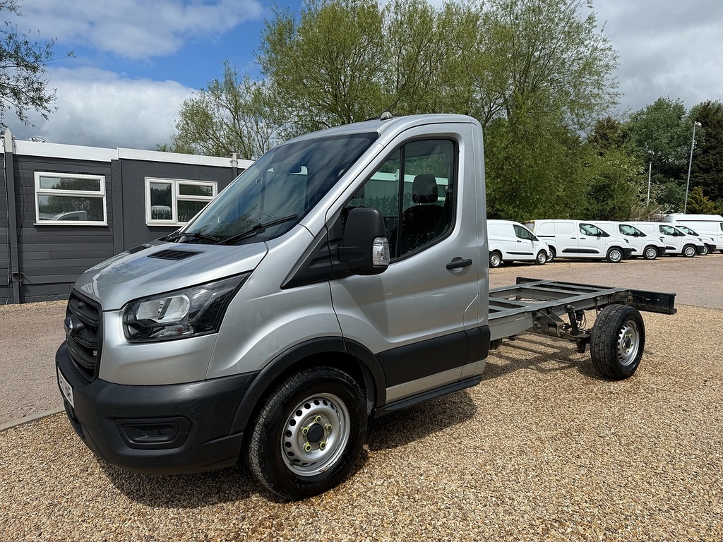 Ford Transit Custom 350 Ecoblue Leader L2 Chassis Cab WX21HNE Silver #2