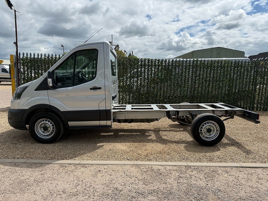 Ford Transit Custom 350 Ecoblue Leader L2 Chassis Cab WX21HNE Silver #6