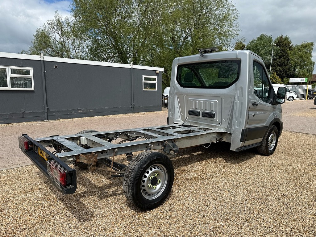 Ford Transit Custom 350 Ecoblue Leader L2 Chassis Cab WX21HNE Silver #4