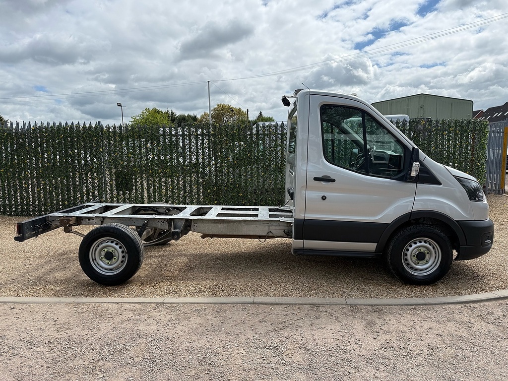 Ford Transit Custom 350 Ecoblue Leader L2 Chassis Cab WX21HNE Silver #5