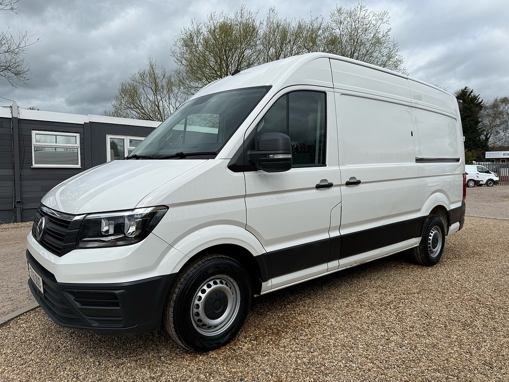 Volkswagen Crafter 2.0 Tdi Cr30 Startline L2 H3 Mwb Panel Van - White CK18OUD White #2