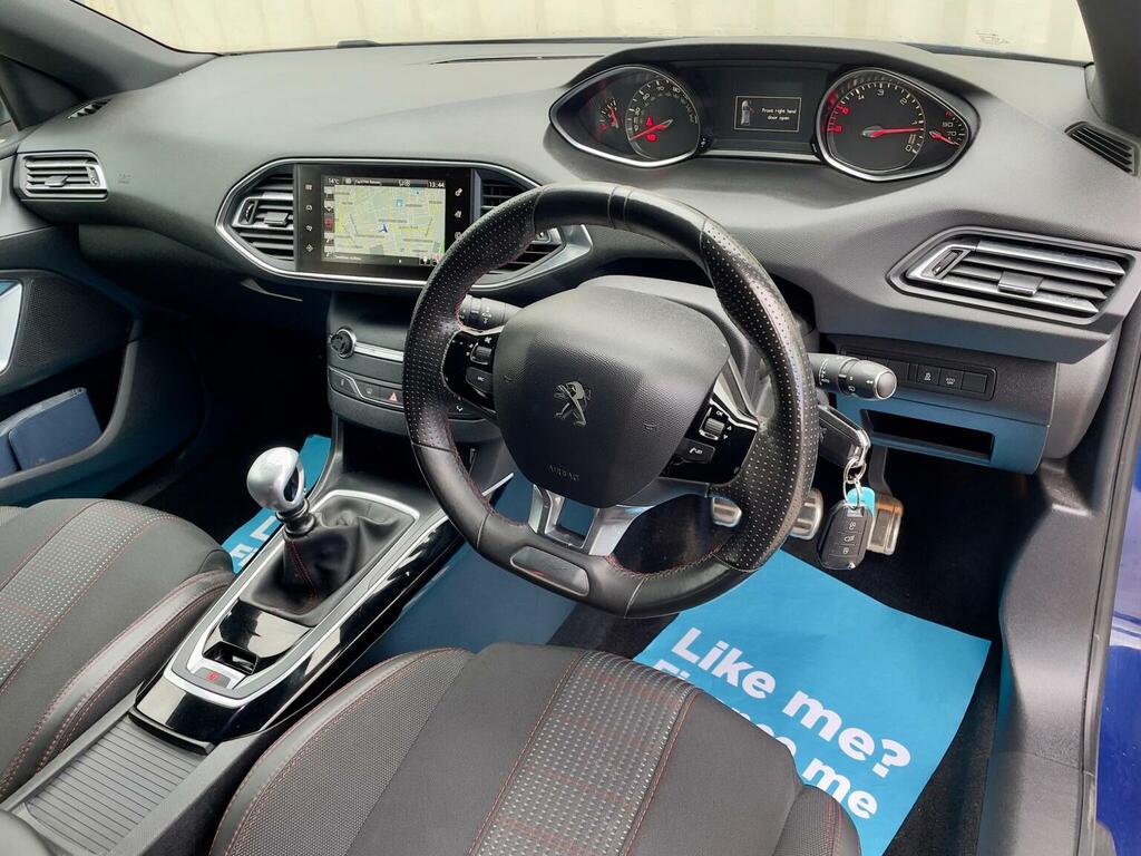 Peugeot 308 Hatchback 1.6 Bluehdi Gt Line Euro 6 Ss 20 KU17FMA Blue #5