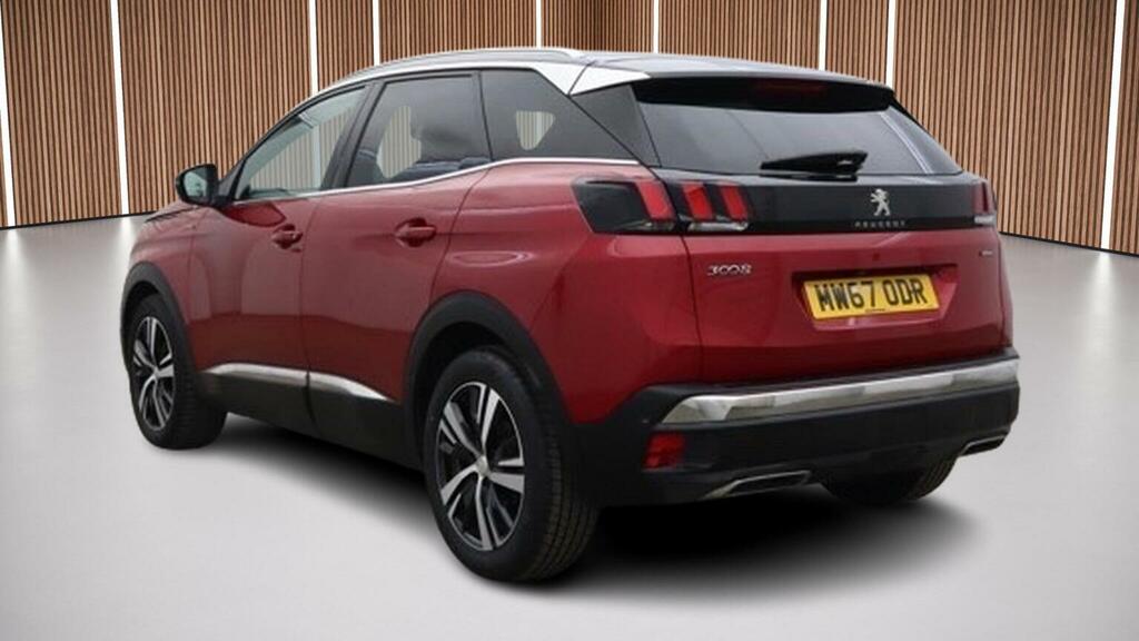 Peugeot 3008 Suv 1.6 Bluehdi Gt Line Eat Euro 6 Ss 2018 MW67ODR Red #4