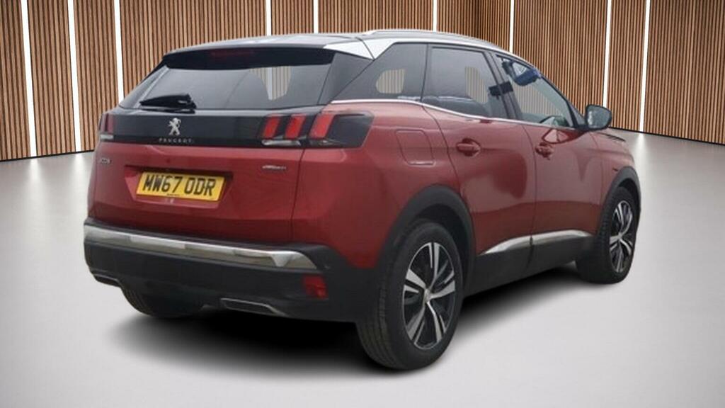 Peugeot 3008 Suv 1.6 Bluehdi Gt Line Eat Euro 6 Ss 2018 MW67ODR Red #3