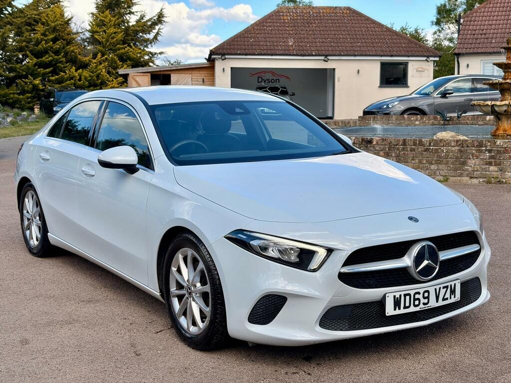 Mercedes-Benz A Class Saloon 1.3 A200 Sport 7G-dct Euro 6 Ss 202 WD69VZM White #3