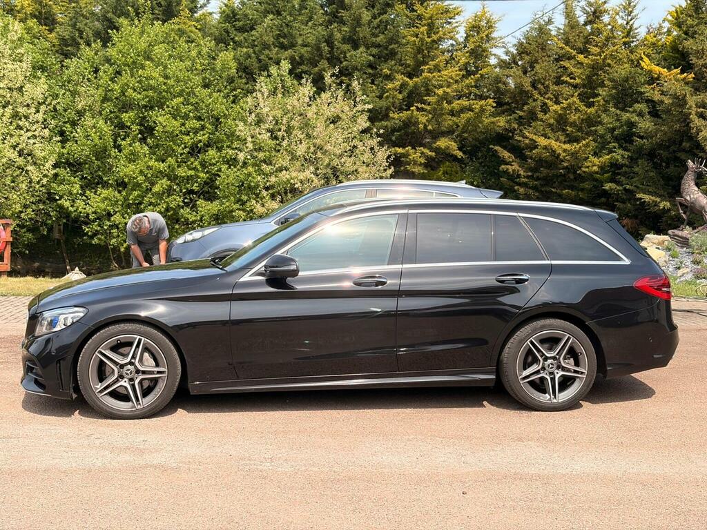 Mercedes-Benz C Class Estate 1.5 C200 Mhev Eq Boost Amg Line Premium Pl KL68JPX Black #4