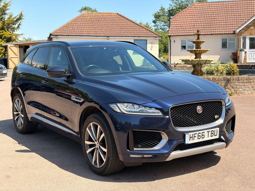 Jaguar F-Pace Suv 3.0 D300 V6 S Awd Euro 6 Ss 2016 HF66TBU Blue #3