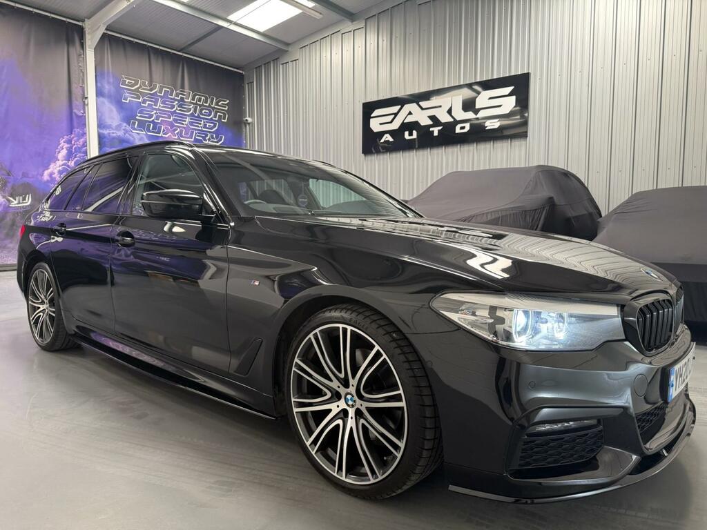 BMW 5 Series 2.0 520D Mht M Sport Touring Hybrid Aut Black