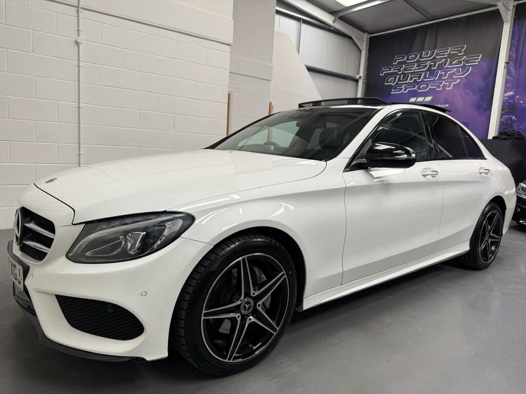 Mercedes-Benz C Class 2.1 C220d Amg Line Premium Plus Saloon Diese CU67XGJ White #6