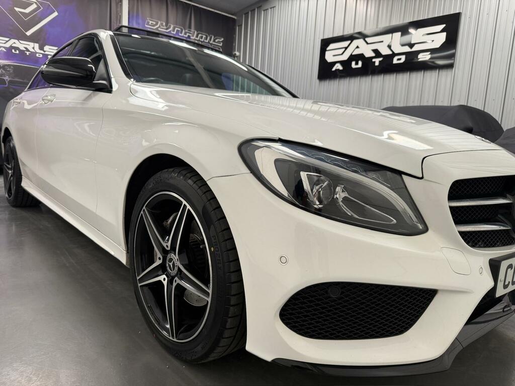 Mercedes-Benz C Class 2.1 C220d Amg Line Premium Plus Saloon Diese CU67XGJ White #2