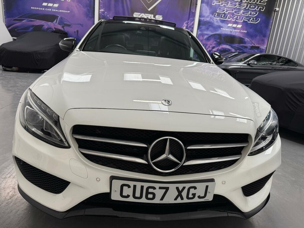 Mercedes-Benz C Class 2.1 C220d Amg Line Premium Plus Saloon Diese CU67XGJ White #4