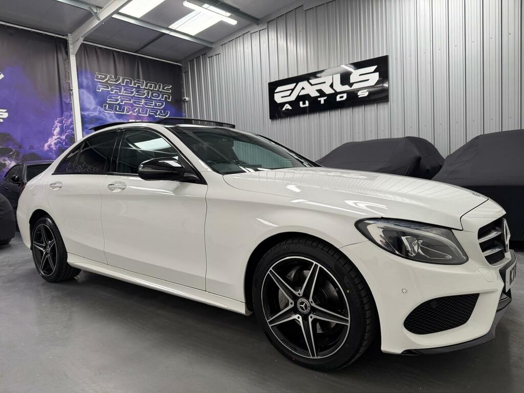 Mercedes-Benz C Class 2.1 C220d Amg Line Premium Plus Saloon Diese White