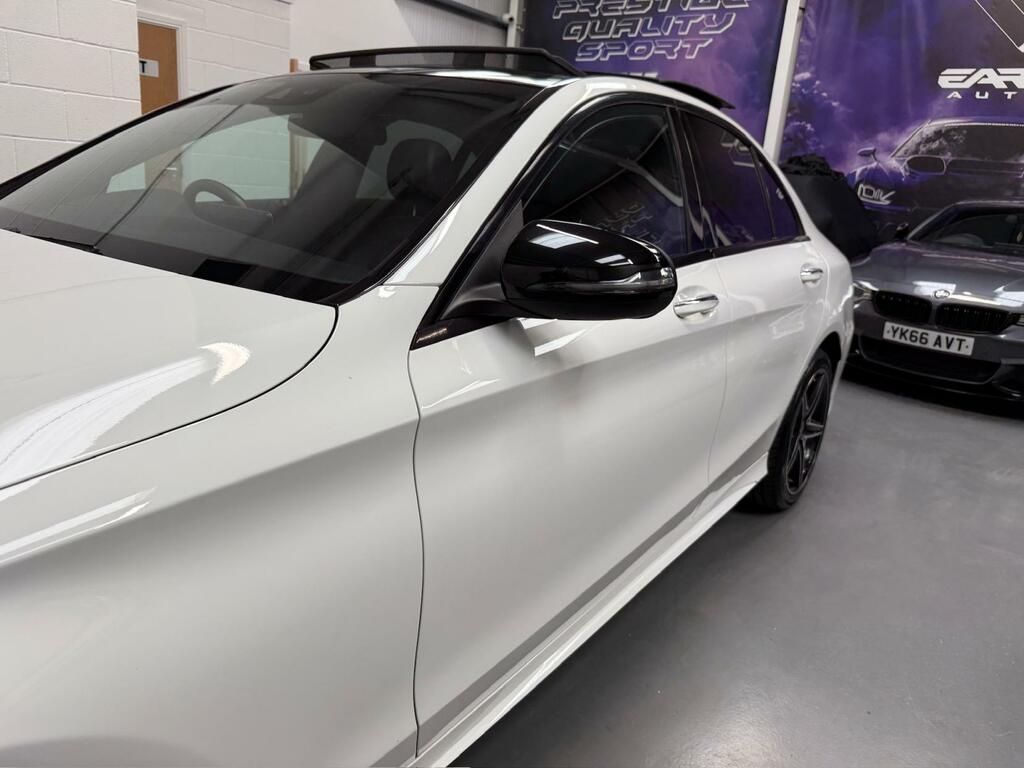 Mercedes-Benz C Class 2.1 C220d Amg Line Premium Plus Saloon Diese CU67XGJ White #5