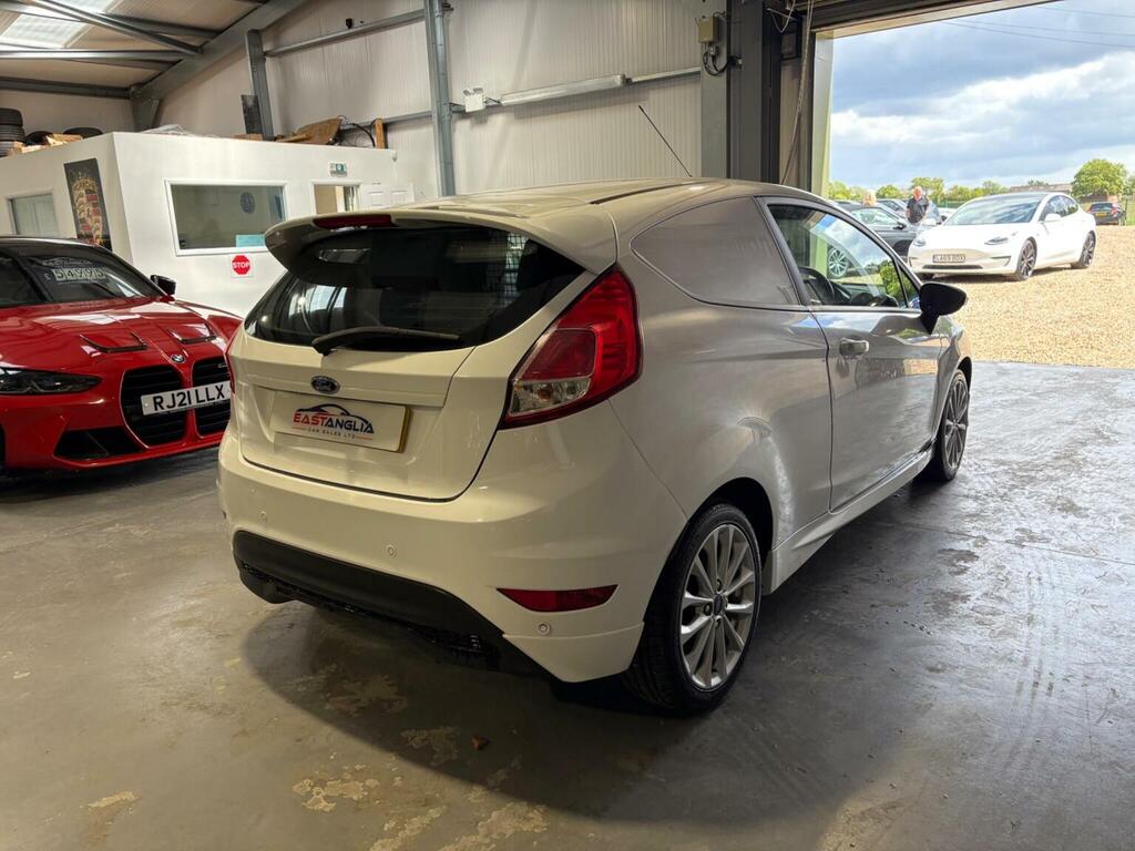 Ford Fiesta Car Derived Van 1.5 Tdci Sport Panel Van 2017 LF67XUK White #6