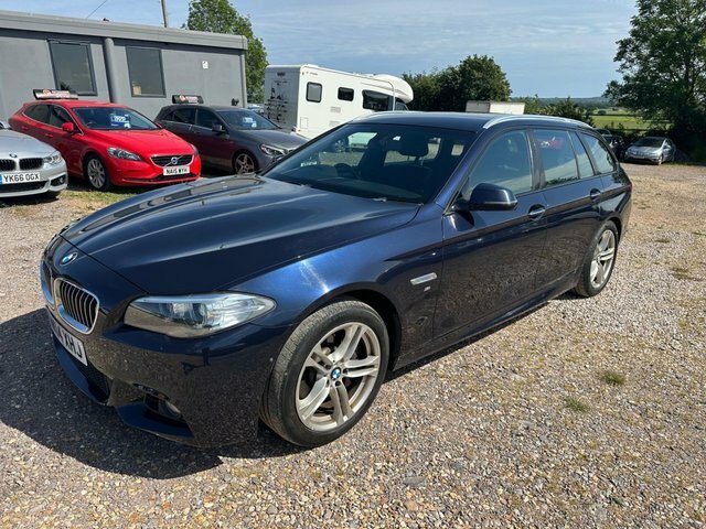 BMW 5 Series 3.0 530D M Sport Touring Euro 6 S WK14XHJ Blue #6