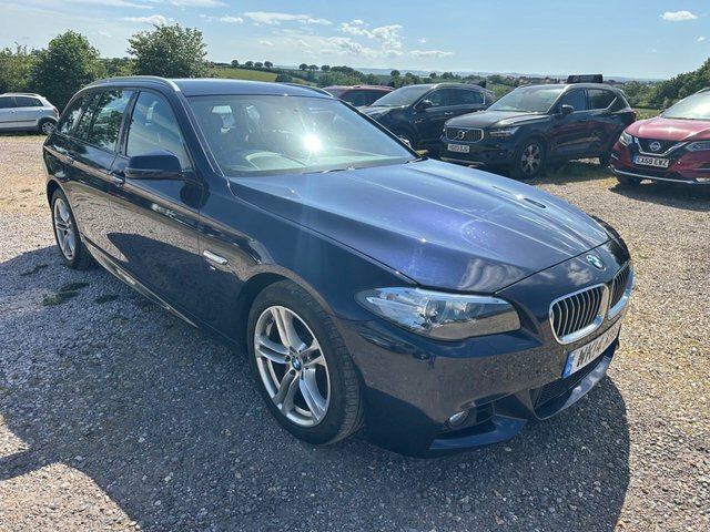 BMW 5 Series 3.0 530D M Sport Touring Euro 6 S WK14XHJ Blue #3