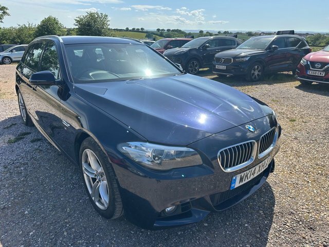 BMW 5 Series 3.0 530D M Sport Touring Euro 6 S WK14XHJ Blue #2