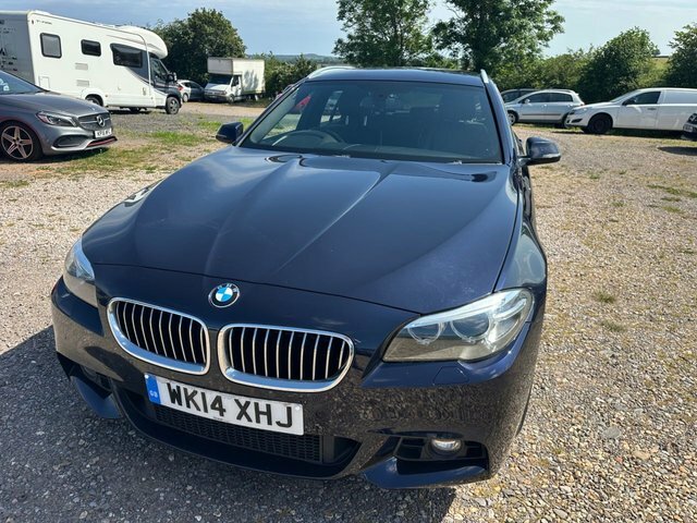 BMW 5 Series 3.0 530D M Sport Touring Euro 6 S WK14XHJ Blue #4