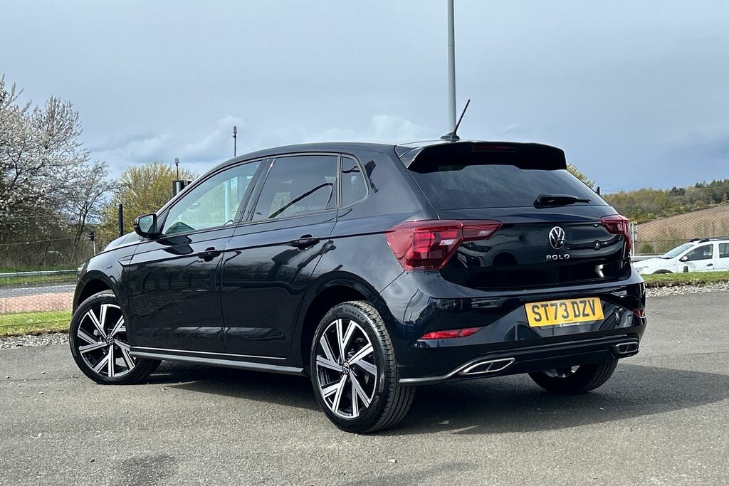 Volkswagen Polo 1.0 Tsi R-line Dsg ST73DZV Black #5