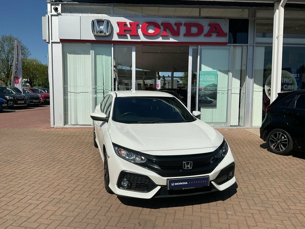 Honda Civic 1.0 Vtec Turbo Sr Cvt Euro 6 Ss SY19PHA White #6