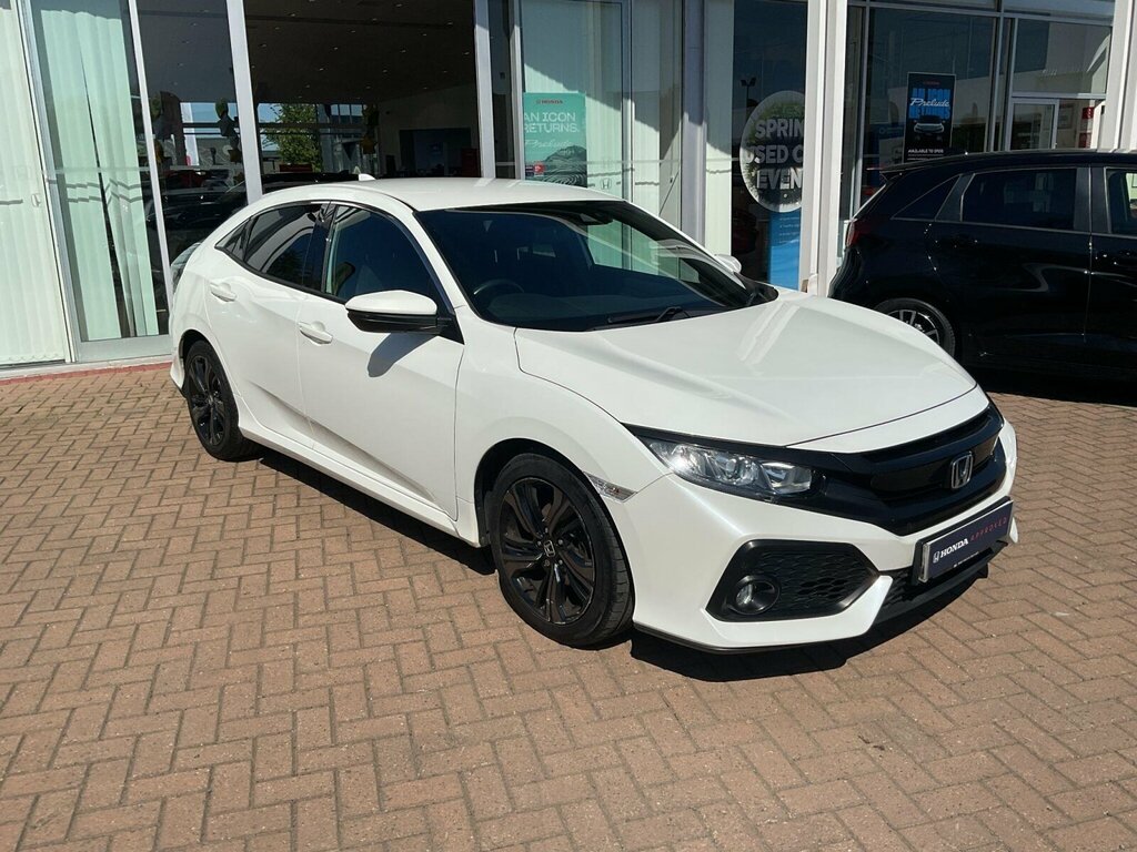 Honda Civic 1.0 Vtec Turbo Sr Cvt Euro 6 Ss SY19PHA White #5