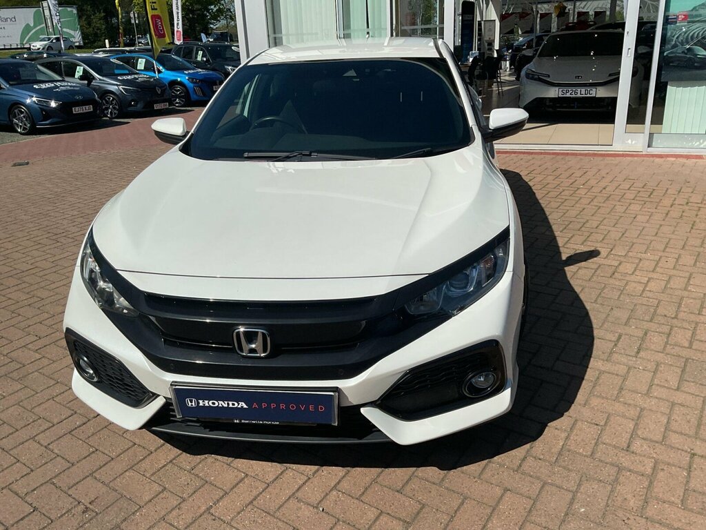 Honda Civic 1.0 Vtec Turbo Sr Cvt Euro 6 Ss SY19PHA White #2