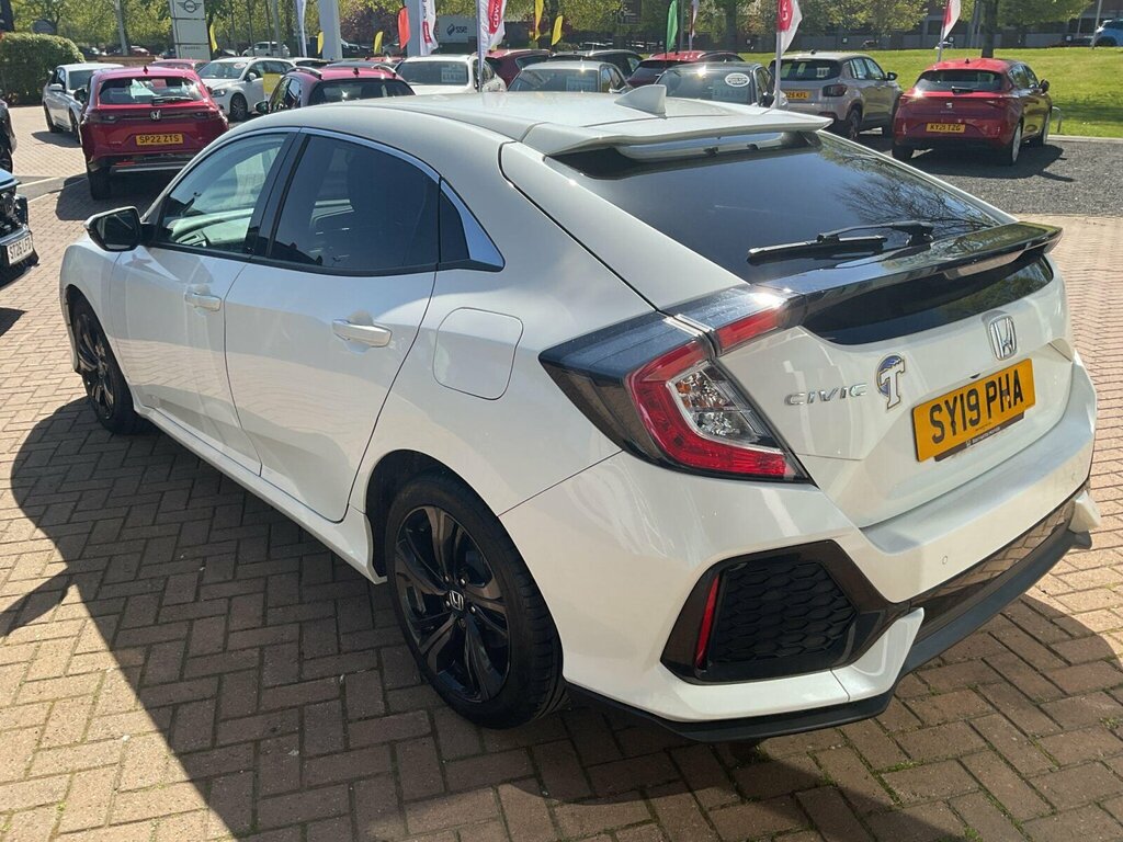 Honda Civic 1.0 Vtec Turbo Sr Cvt Euro 6 Ss SY19PHA White #4