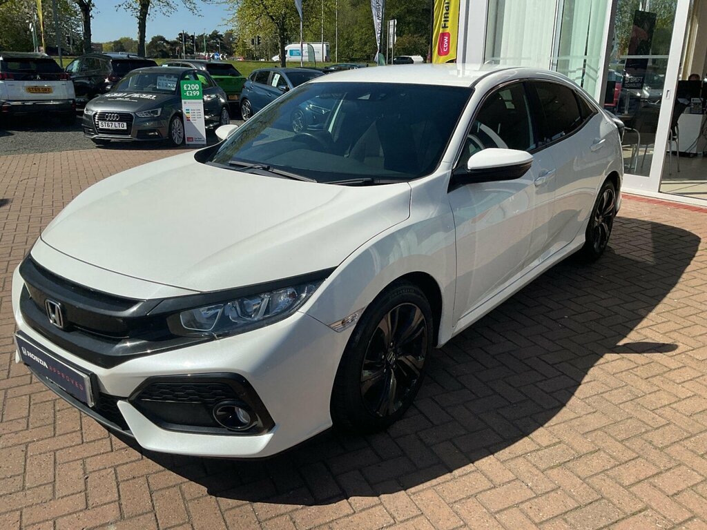 Honda Civic 1.0 Vtec Turbo Sr Cvt Euro 6 Ss SY19PHA White #3