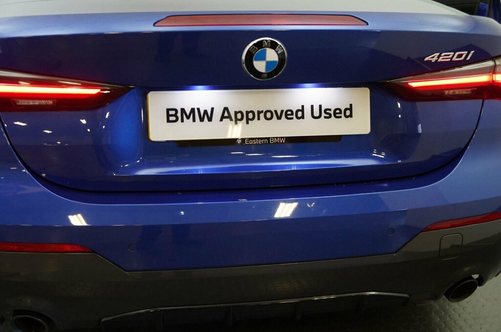 BMW 4 Series 420I M Sport Convertible YH22NFO Blue #5