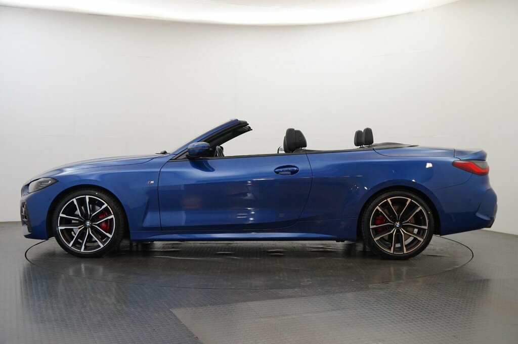 BMW 4 Series 420I M Sport Convertible YH22NFO Blue #4
