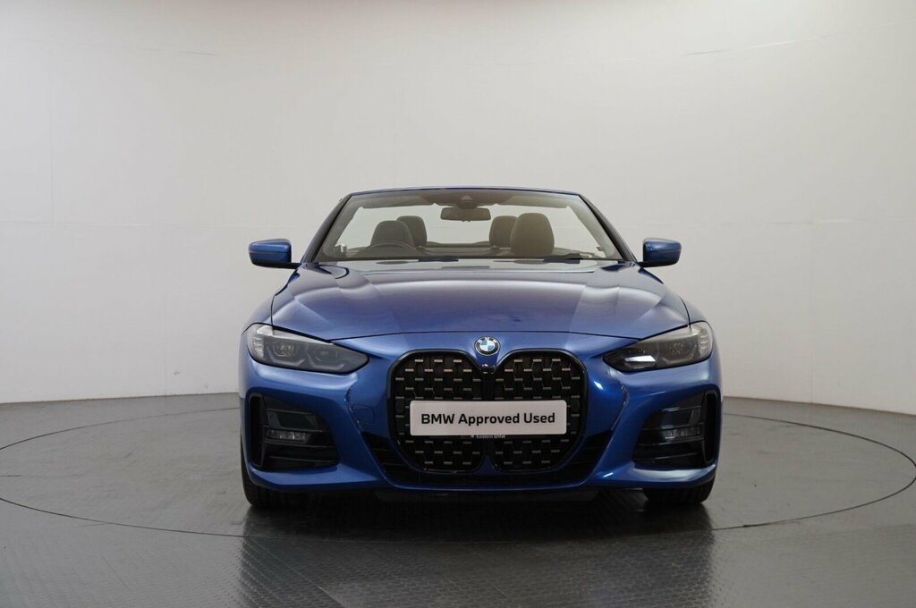 BMW 4 Series 420I M Sport Convertible YH22NFO Blue #2