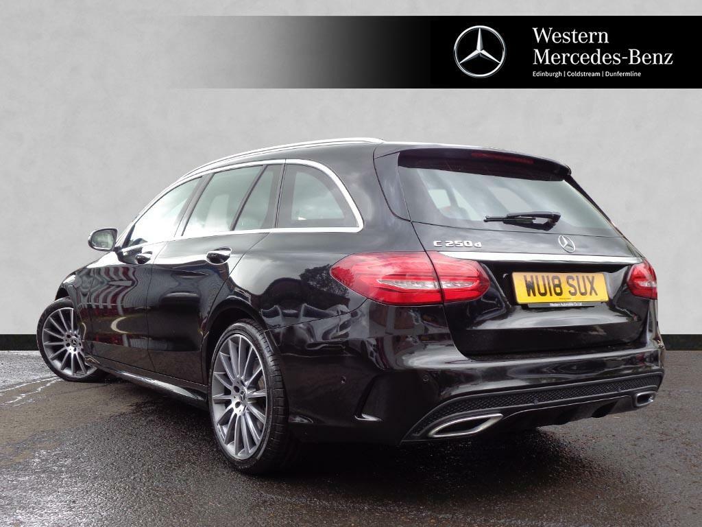 Mercedes-Benz C Class C 250 D Amg Line Premium WU18SUX Black #2