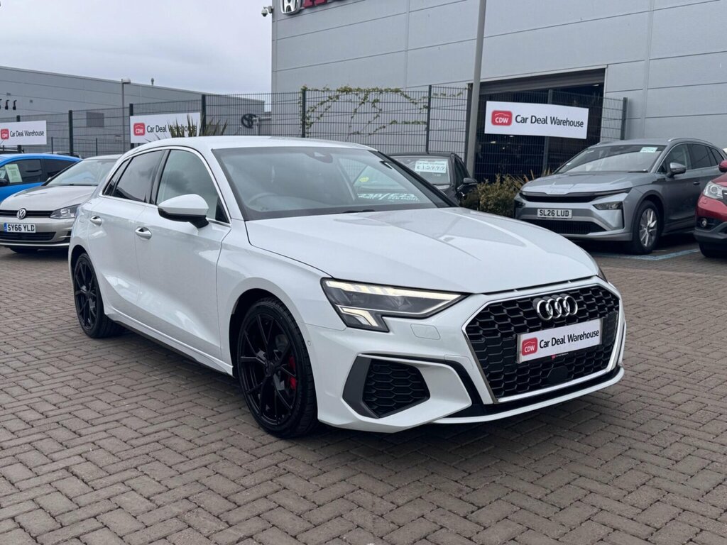 Audi A3 1.5 Tfsi 35 S Line Sportback S Tronic Euro 6 Ss SG22WVC White #3